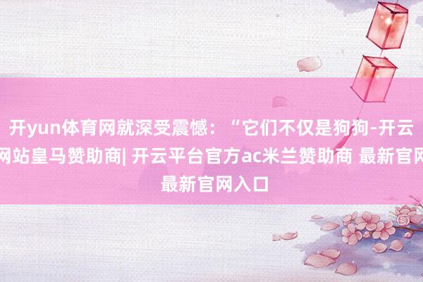 开yun体育网就深受震憾：“它们不仅是狗狗-开云平台网站皇马赞助商| 开云平台官方ac米兰赞助商 最新官网入口