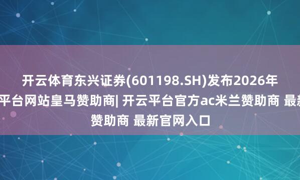 开云体育东兴证券(601198.SH)发布2026年中报-开云平台网站皇马赞助商| 开云平台官方ac米兰赞助商 最新官网入口