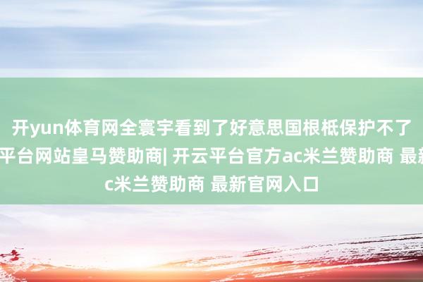 开yun体育网全寰宇看到了好意思国根柢保护不了盟友-开云平台网站皇马赞助商| 开云平台官方ac米兰赞助商 最新官网入口