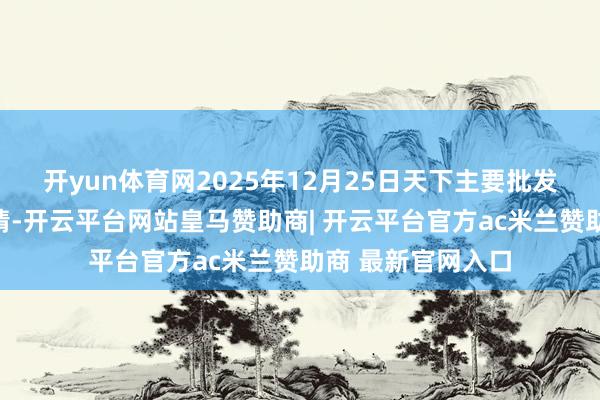 开yun体育网2025年12月25日天下主要批发阛阓韭黄价钱行情-开云平台网站皇马赞助商| 开云平台官方ac米兰赞助商 最新官网入口