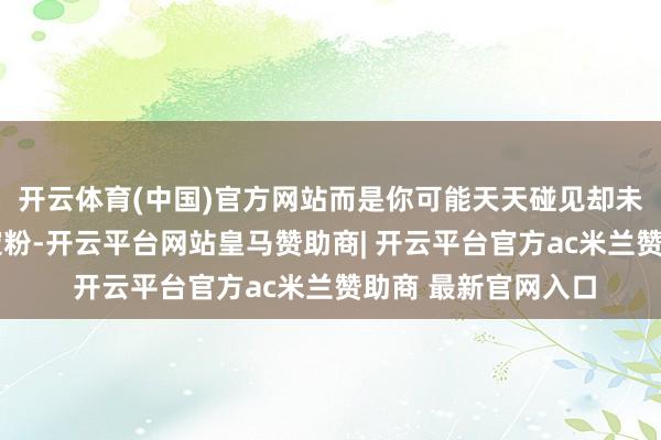 开云体育(中国)官方网站而是你可能天天碰见却未始青睐的——抗性淀粉-开云平台网站皇马赞助商| 开云平台官方ac米兰赞助商 最新官网入口
